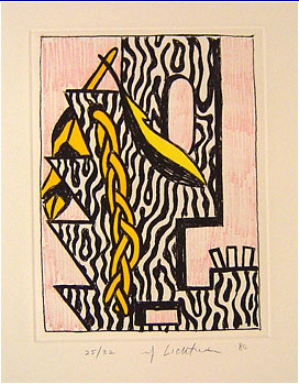 Roy Lichtenstein - Head with Feathers and | Braid - Limited Edition Etching / Aquatint