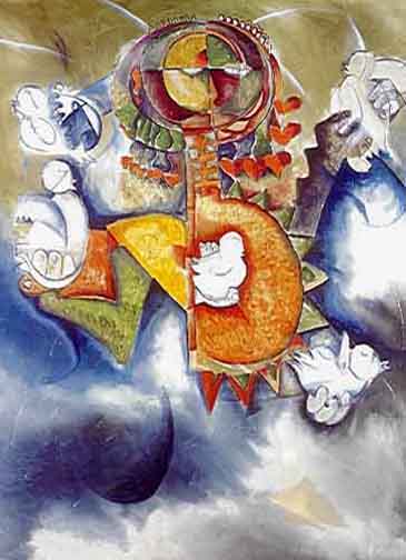 Alexandra Nechita - Hearts Of Peace - Limited Edition Lithograph