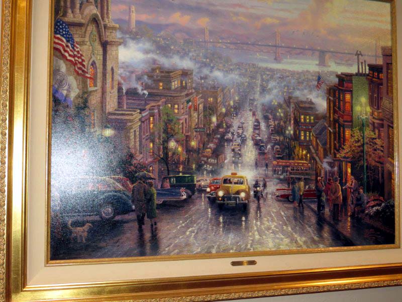 Thomas Kinkade - Heart of San Francisco - Limited Edition Offset Lithograph on Canvas