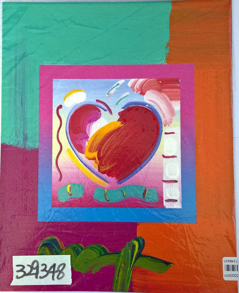 Peter Max - Heart On Blends - Limited Edition Mixed Media