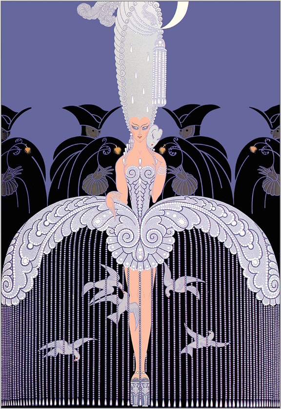  Erte - Her Secret Admirers - Limited Edition Serigraph