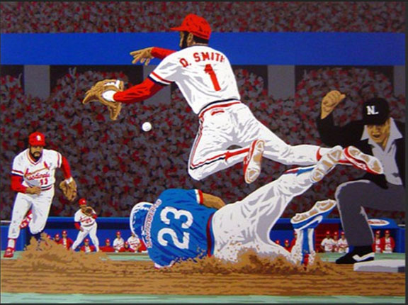 Rick Rush - High Flying Cardinals - Limited Edition Serigraph