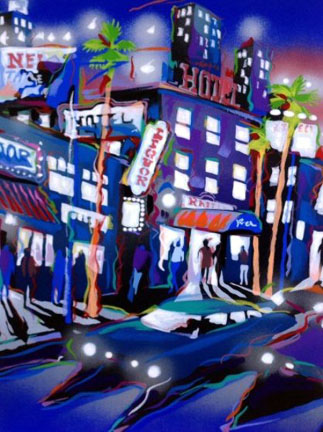 James Talmadge - Hollywood Hotel - Limited Edition Serigraph