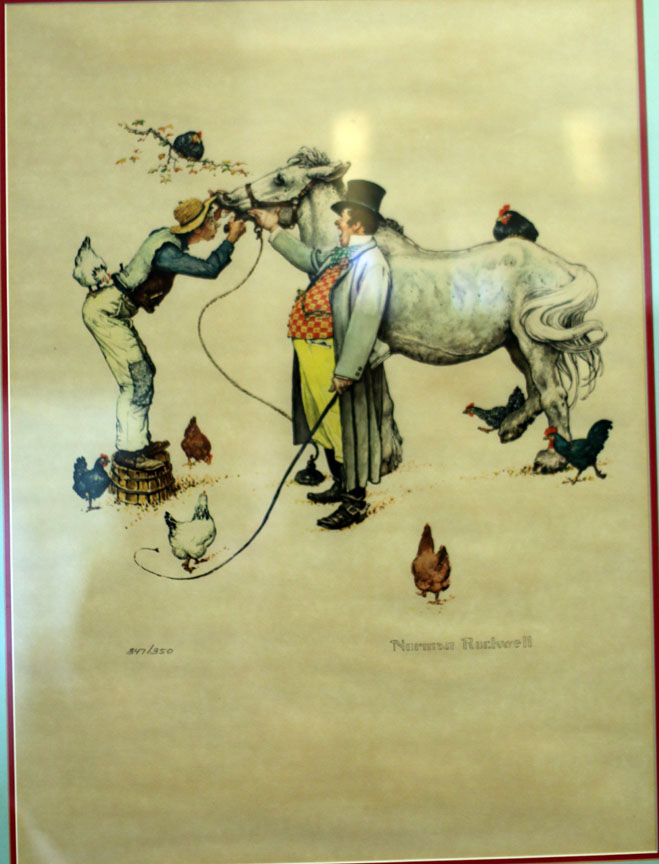 Norman Rockwell - The Horse Trader - Limited Edition Lithograph