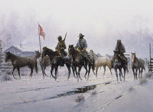 G Harvey - Horses for the Confederacy - Limited Edition Lithograph