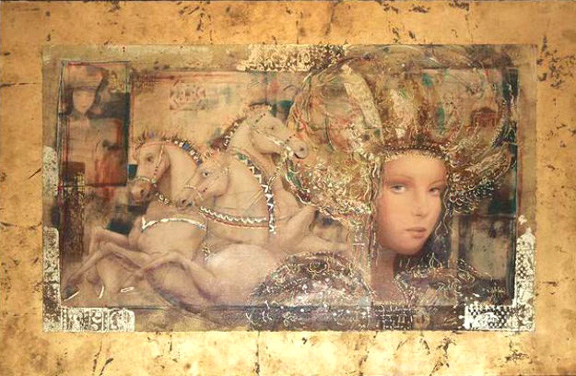 Casba Markus - Horses Of Carthage - Limited Edition Serigraph
