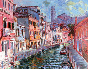 Marco Sassone - Hotel Gardena - Limited Edition Serigraph