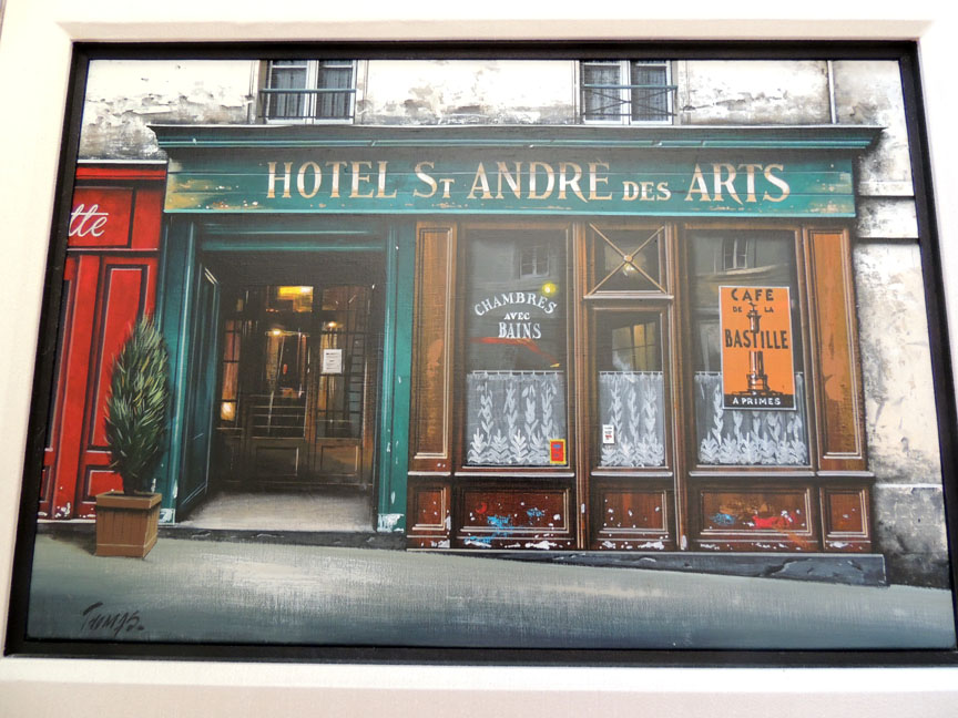 Thomas Pradzynski - Hotel St. Andres Des Arts - Original Painting - Acrylic on Canvas