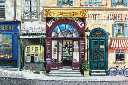 Liudmila Kondakova - Hotel Du Camelia - Limited Edition Serigraph 