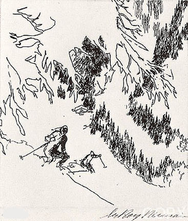 Leroy Neiman - Skiing - Limited Edition Etching