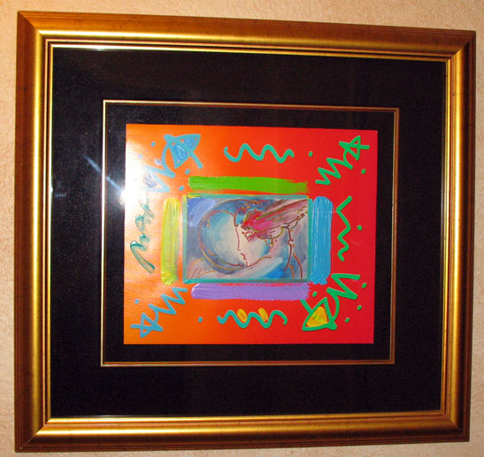 Peter Max - I Love The World Collage - Original Mixed Media / Acrylic / Collage on Paper