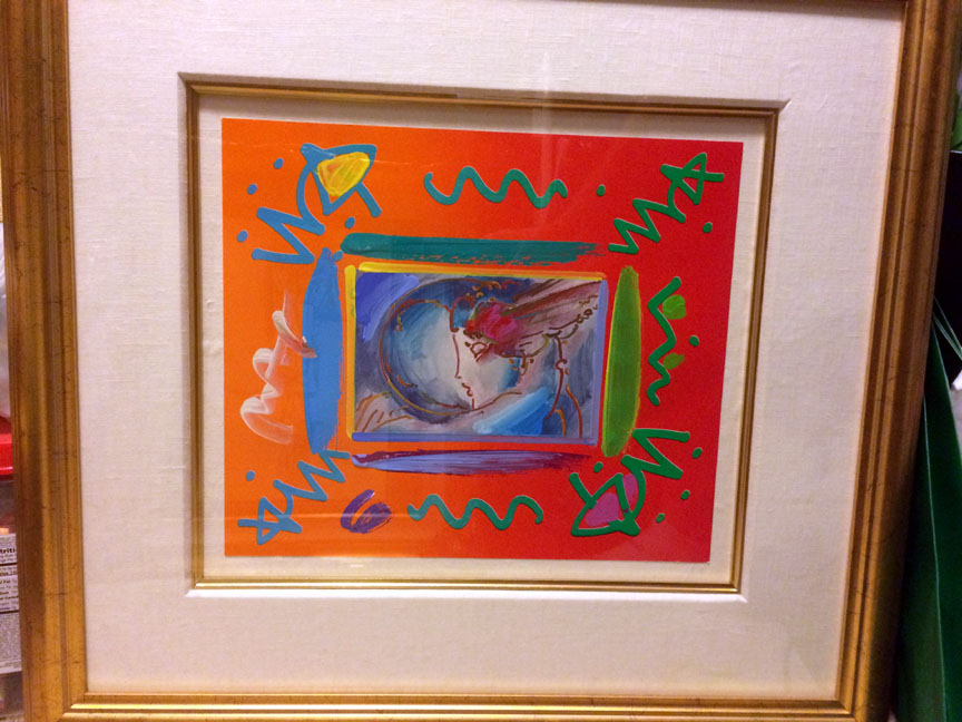 Peter Max - I Love The World Collage - Original Mixed Media / Acrylic / Collage on Paper