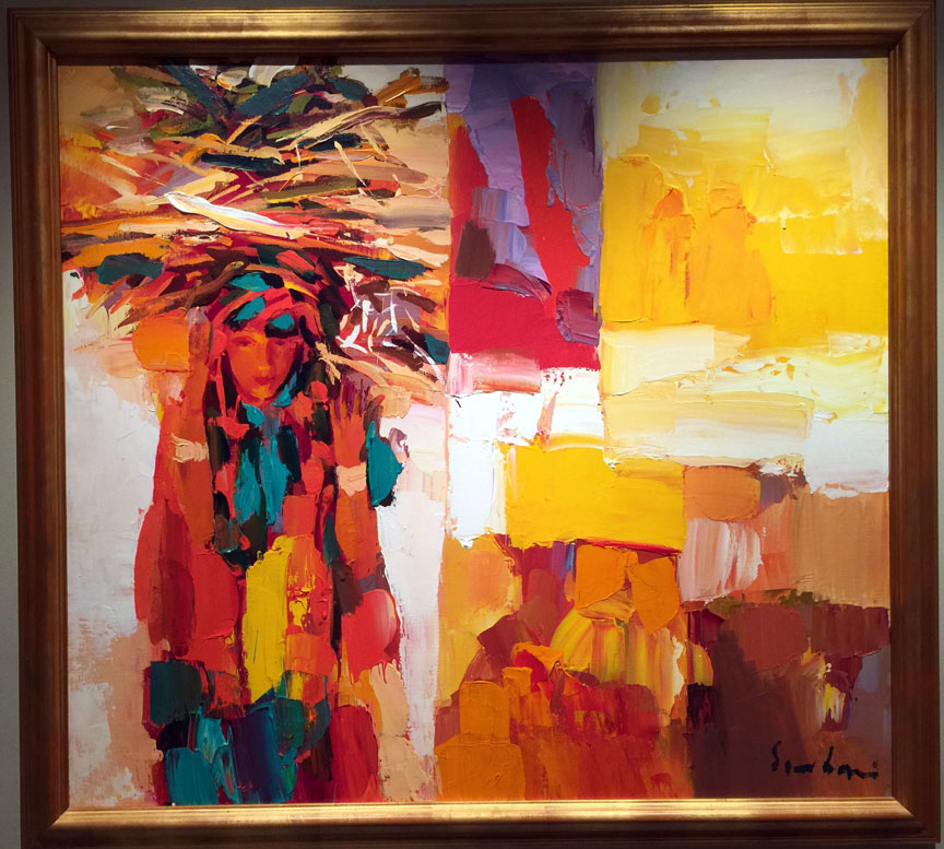Nicola Simbari - Calabrian Girl - Original Painting - Oil on Canvas