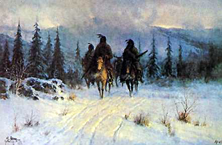 G Harvey - In the Land of the Blackfeet - Limited Edition Lithograph