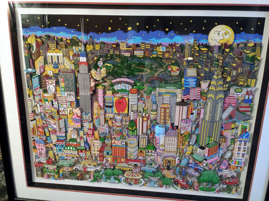 Charles Fazzino - In a New York State of Mind - 3-D Limited Edition Serigraph
