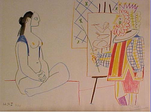 Pablo Picasso - In The Studio II - Limited Edition Lithograph