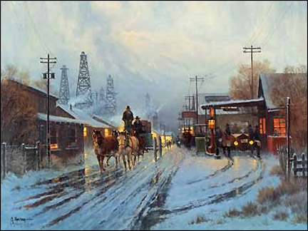 G Harvey - Independent Oilman - Limited Edition Lithograph