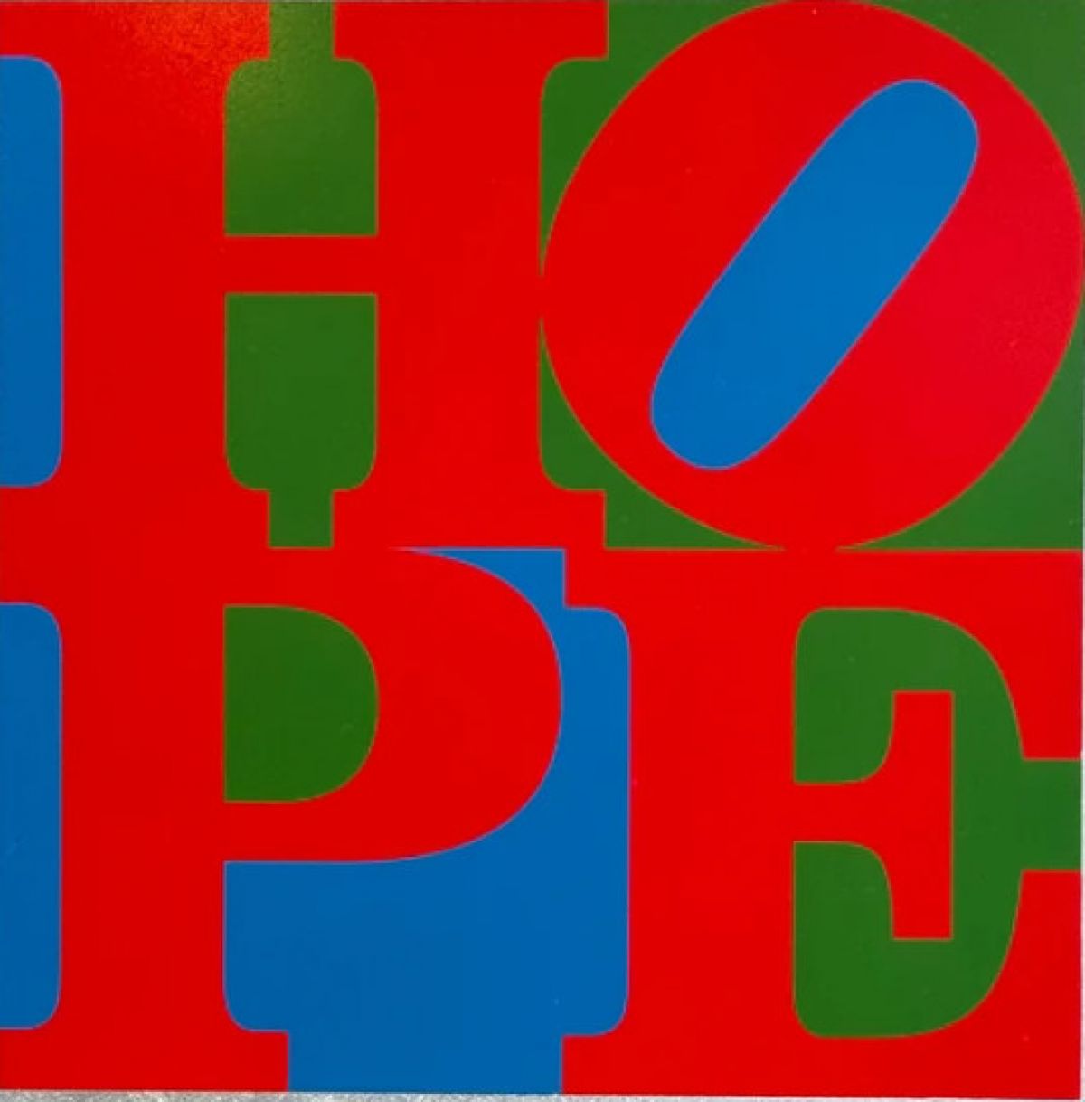 Robert Indiana - Hope Red, Green, Blue - Limited Edition Serigraph