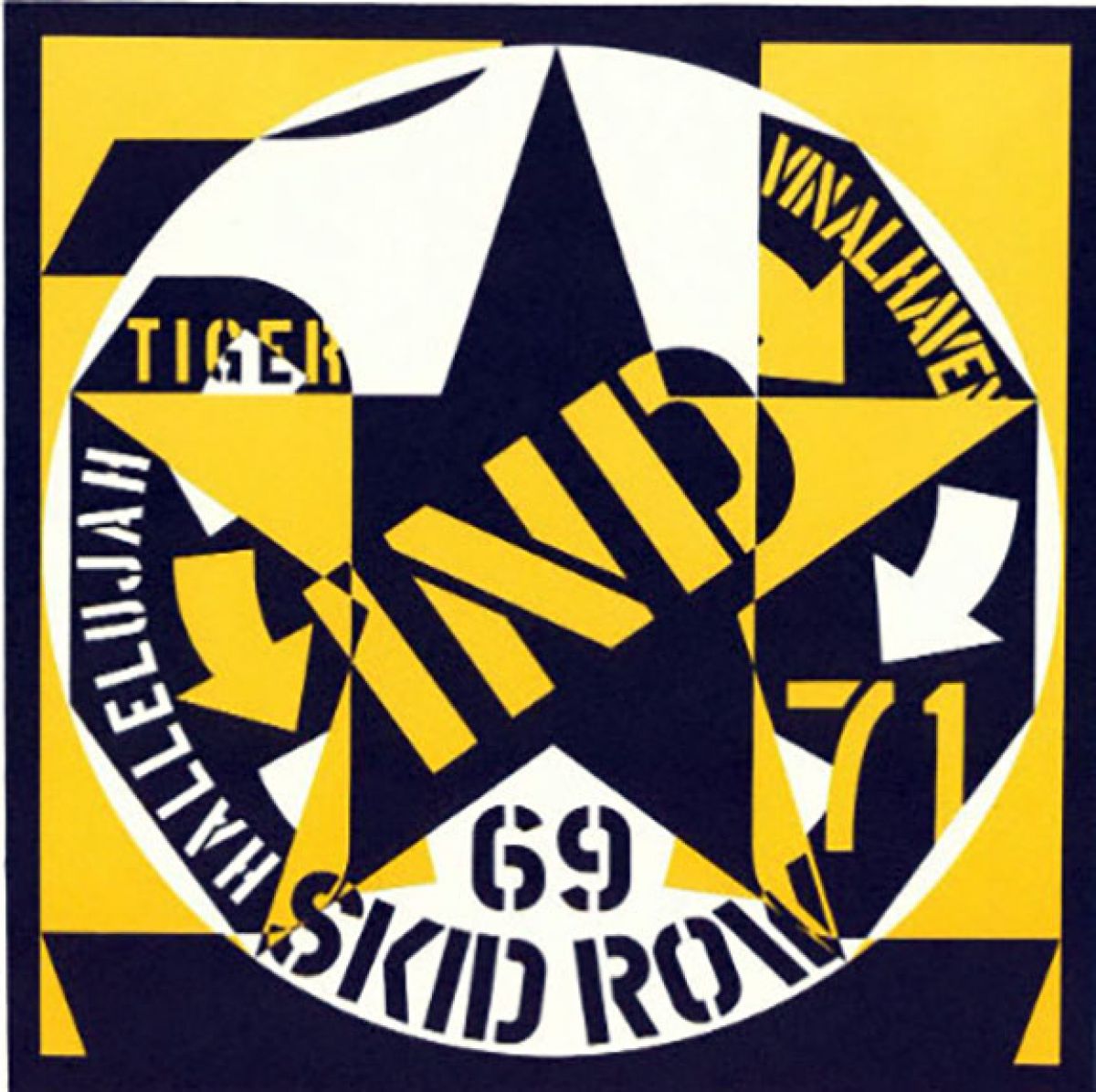 Robert Indiana - Skid Row - Limited Edition Serigraph