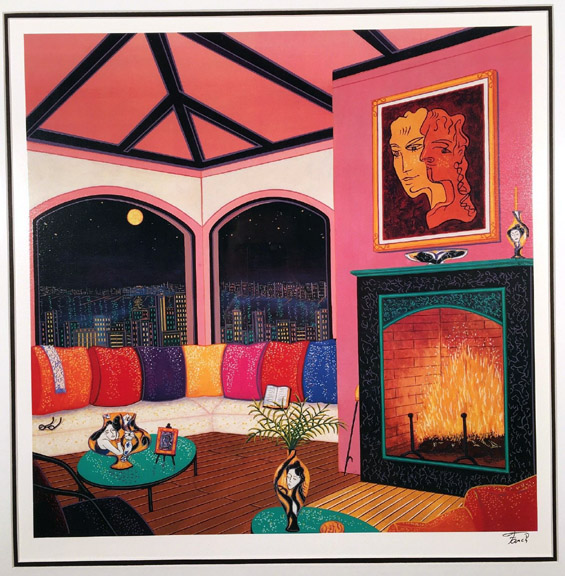 Fanch Ledan - Interior With Cocteau - Limited Edition Lithograph