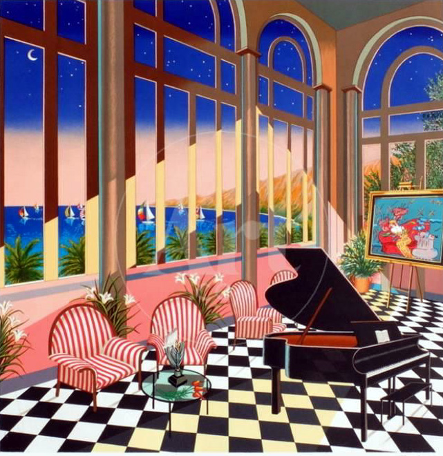 Fanch Ledan - Interior with Max - Limited Edition Lithograph