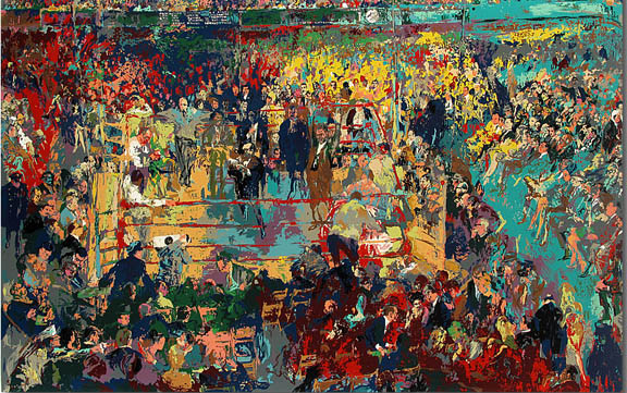Leroy Neiman - Introduction Of The Champions At Madison Square Garden - Limited Edition Serigraph