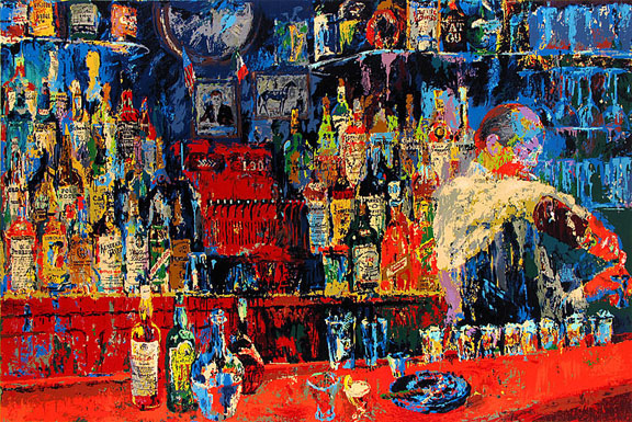 Leroy Neiman - Irish American Bar - Limited Edition Serigraph