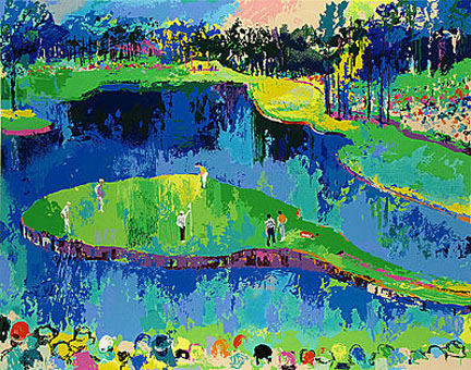 Leroy Neiman - Island Hole at Sawgrass - Limited Edition Serigraph