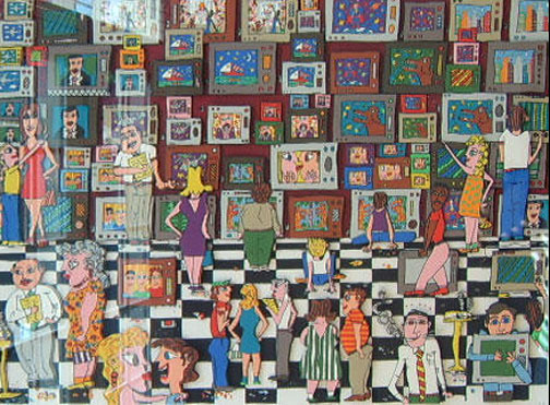 James Rizzi - It's Time To Buy A New Tv - 3-D Limited Edition Serigraph