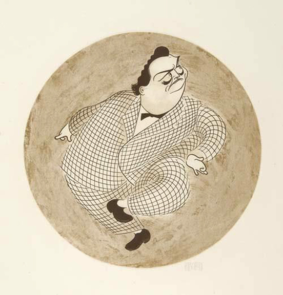 Al Hirschfeld - Jackie Gleason - Limited Edition Lithograph
