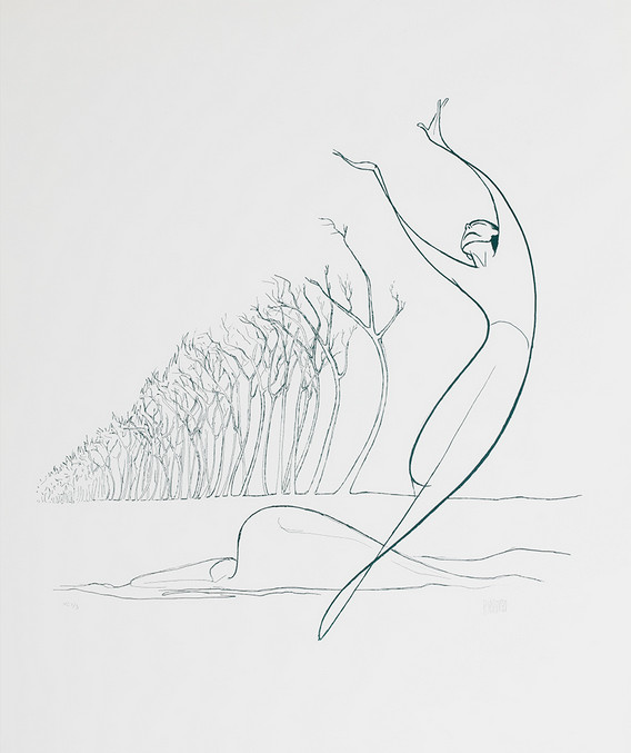 Al Hirschfeld - Jacobs Pillow - Limited Edition Circular Etching