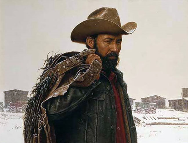 James Bama - At the Burial of Gallagher - Limited Edition Lithograph