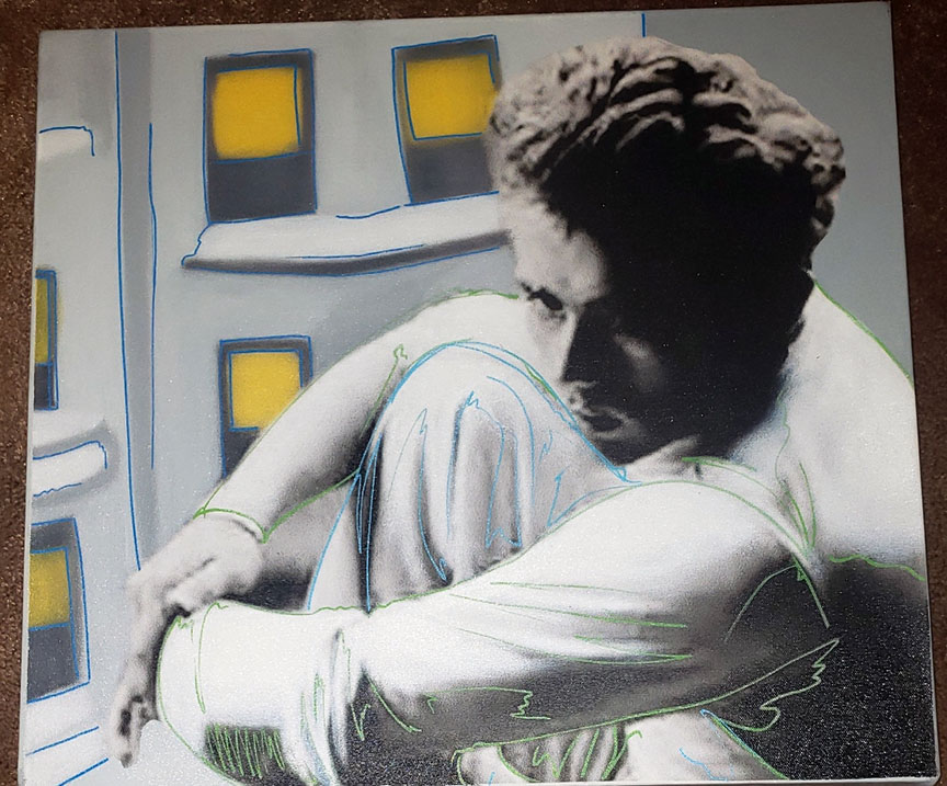 Steve Kaufman - James Dean - Thinking - Limited Edition Serigraph on Canvas