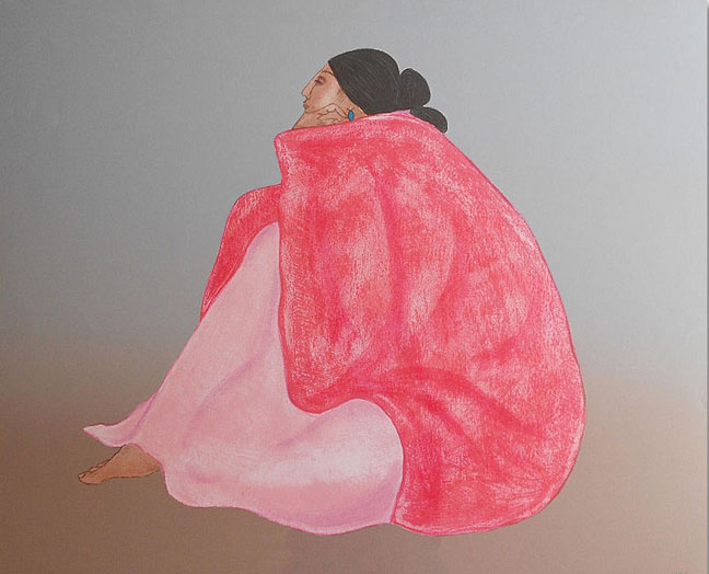 RC Gorman - Janis, State I - Limited Edition Lithograph