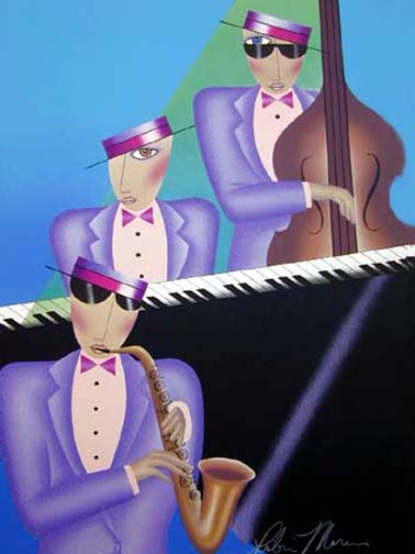 Robin Morris - Jazz Trio - Limited Edition Lithograph