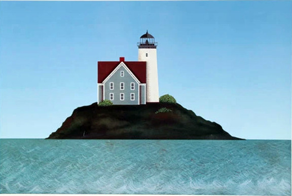 Theodore Jeremenko - Rounding the Lighthouse - Limited Edition Serigraph