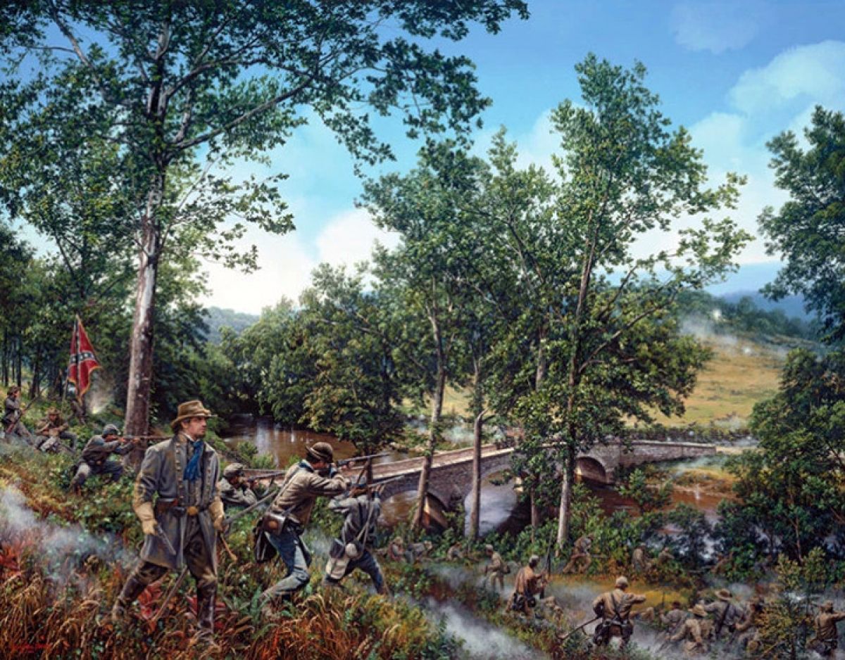 John Paul Strain - Burnside’s Bridge - Limited Edition Lithograph