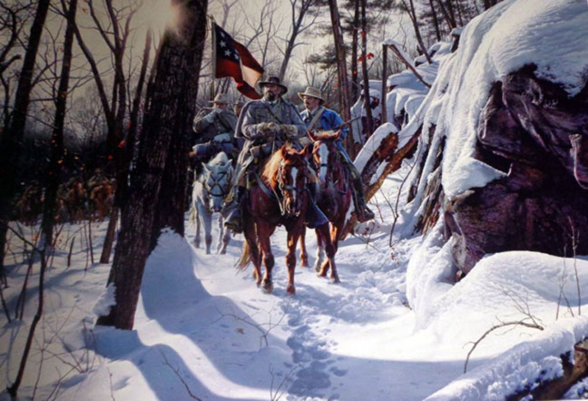 John Paul Strain - Escape from Fort Donelson - Limited Edition Lithograph