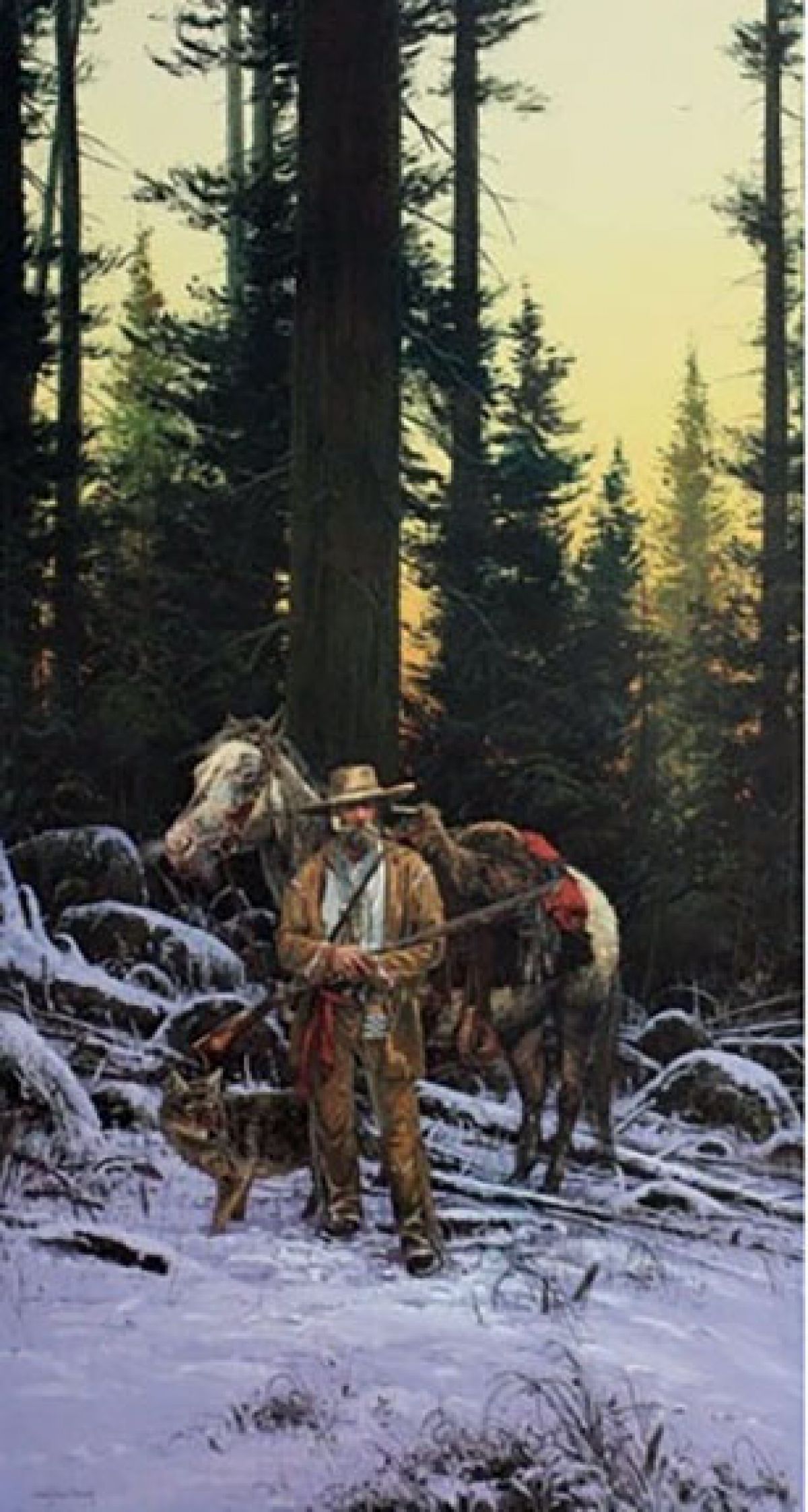 John Paul Strain - Forest Hunter Evening - Limited Edition Lithograph
