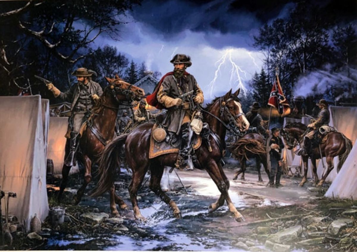 John Paul Strain - Lightning at Catlett Station - Limited Edition Lithograph