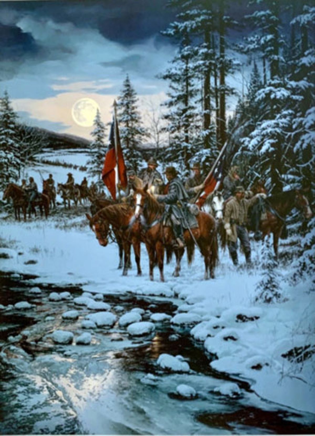 John Paul Strain - Snow Moon - Limited Edition Lithograph