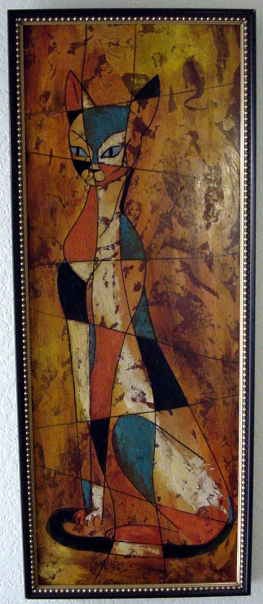 John Powell - Cat - Original Painting - Oil