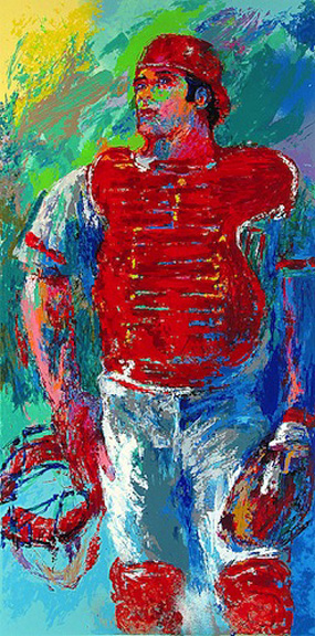 Leroy Neiman - Johnny Bench - The Catcher - Limited Edition Serigraph