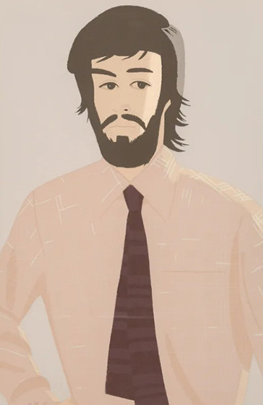 Alex Katz - Plaid Shirt I (Pink) - Limited Edition Screenprint 