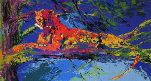Leroy Neiman - Kenya Leopard - Limited Edition Serigraph