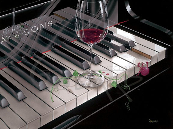Michael Godard - The Key to Wine - Limited Edition Giclee on Canvas