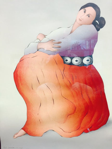 RC Gorman - Khisani's Belt - Limited Edition Lithograph