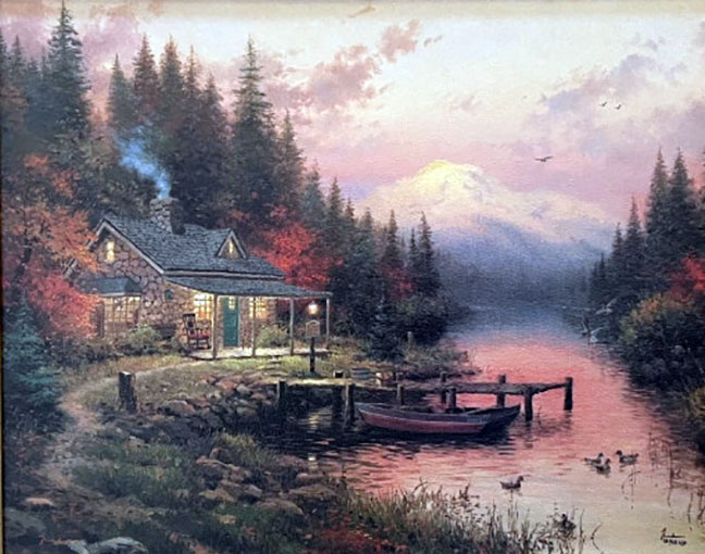 Thomas Kinkade - End of a Perfect Day I - Limited Edition Offset Lithograph