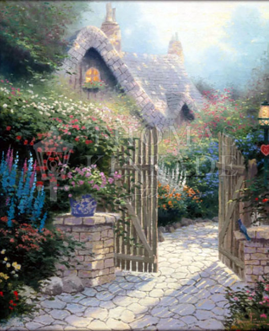 Thomas Kinkade - Hidden Cottage II - Limited Edition Offset Lithograph
