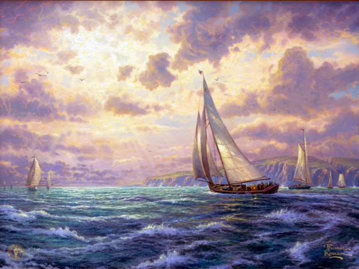 Thomas Kinkade - New Horizons - Limited Edition Offset Lithograph